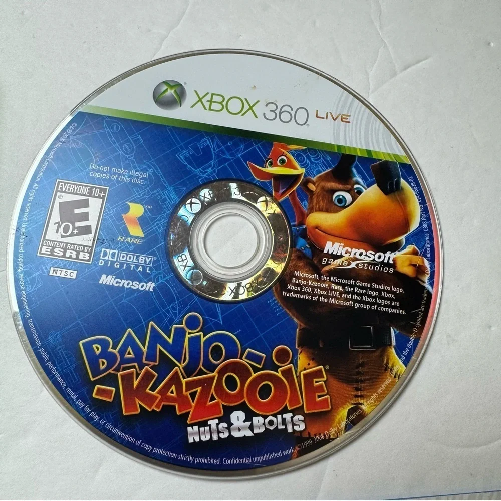 Microsoft Xbox 360 Banjo Kazooie Nuts & Bolts Video Game CIB
